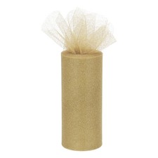 6" Nastro Tulle Glitterato