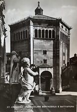 Cartolina Cremona Battistero Duomo viaggiata 1942