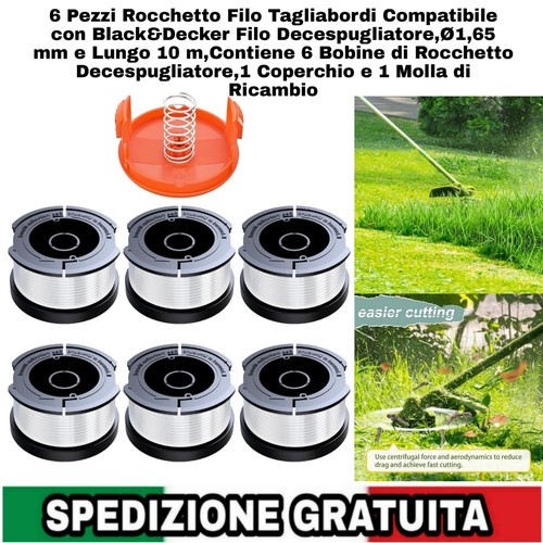 6pz rocchetto filo tagliabordi - 6pz,