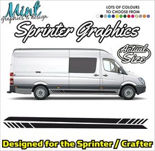 Adesivi decalcomanie strisce laterali camper MERCEDES SPRINTER grafica furgone 101