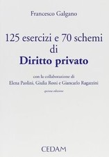 Diritto privato 125 esercizi 70 schemi von Galgano | Buch | Zustand gut