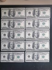 LOTTO BANCONOTE 100 DOLLARI USA - 2006 CON  NUMERAZIONI CONSECUTIVE 