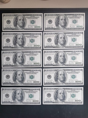 Lotto banconote 100 dollari - banconote,