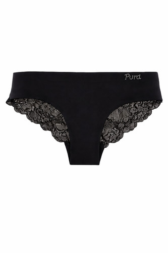 Pura slip donna con pizzo - , vera