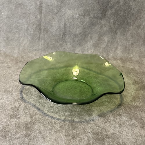 Vintage green fluted - vintage, glass