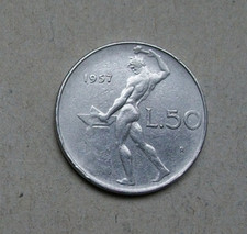 1957 50 LIRE VULCANO