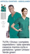 Divisa Sanitaria, 100% Cotone,  scollo V, Per medico infermiere oss, VESTE S/XS