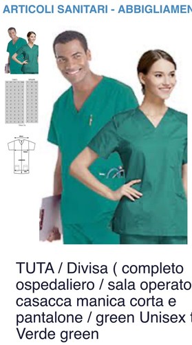 Divisa sanitaria 100 cotone - divisa,