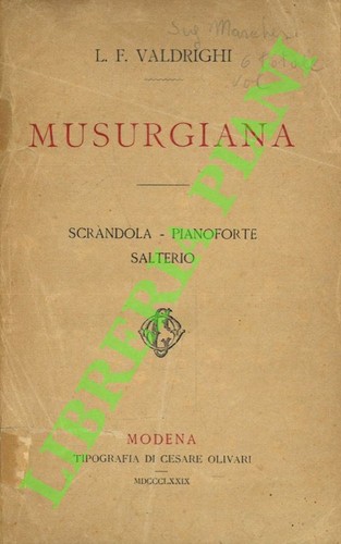 Valdrighi luigi francesco - valdrighi,