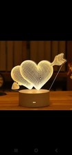 Lampada 3D decorativa con Cuori ?