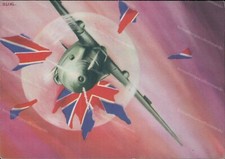 t909 cartolina militare aviazione aeronautica guerra contro gran betragna pm3400