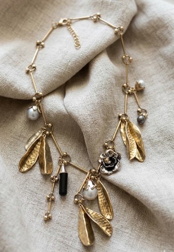Collana perle fiore zara - collana,