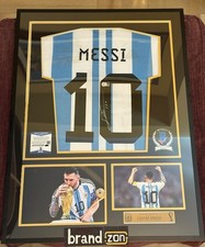 Maglia ARGENTINA Lionel Messi Final Signed Framed COA Psa Beckett Icons