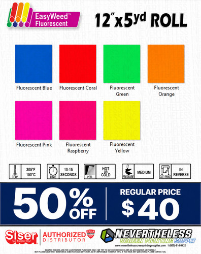 Siser fluorescente htv - fluorescente,
