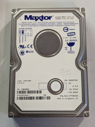 Maxtor 6y200p0 diamondmax plus - 6y200p0,