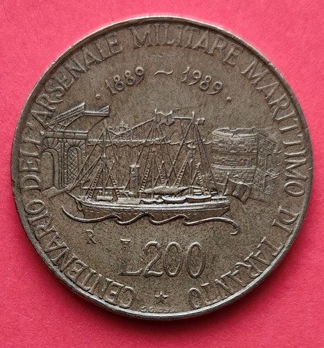 Moneta 200 lire del - da,