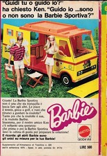 Pubblicità Mattel Roulotte Barbie originale Italia anno 1975 werbung advertising