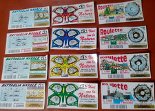 12 Gratta e Vinci 4 x 3  SERIE  :Battaglia navale + Roulette + Vinci con natura