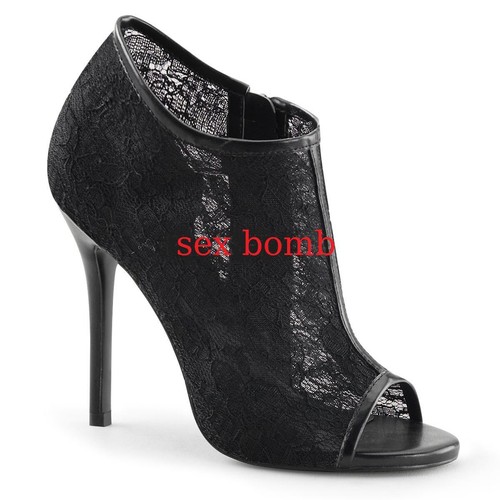 Sexy stivaletti pizzo tacco - pizzo,