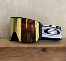 Oakley Line Miner Pro L Prizm 24K Iridium Snowboardbrille (weiß/schwarz)