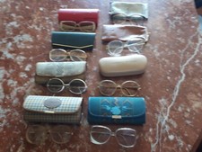 lotto occhiali vintage montature da vista  con portaocchiali