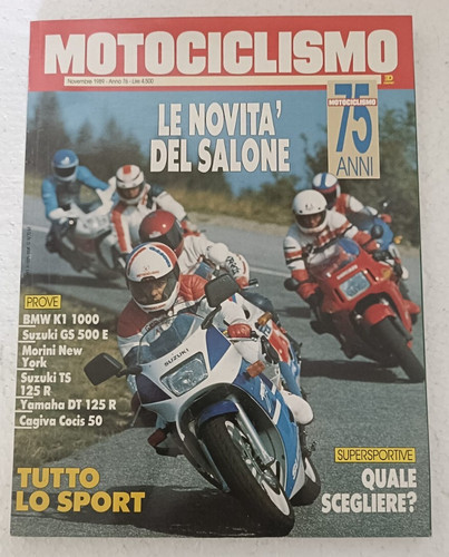 Motociclismo 1989 bmw k - 11,
