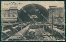 Torino Città Interno Stazione Porta Nuova Treno cartolina MZ6498