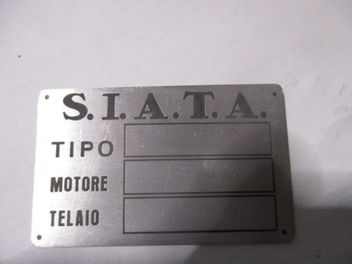Targa fiat - targa,