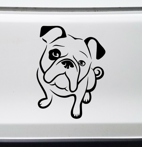 Adesivo vinile bulldog - vinile, -v2-