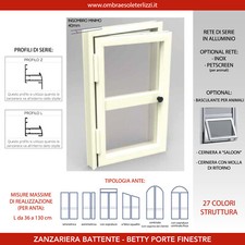 Zanzariera porta battente 2