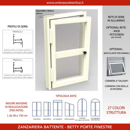 Zanzariera porta battente - , 2
