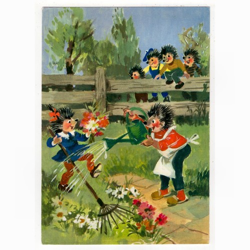 Cartolina mecki riccio ddr - cartolina,