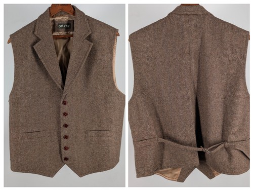 Gilet orvis lana tweed spina - gilet,