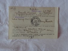 FASCISMO 1938 PATENTE GUIDA