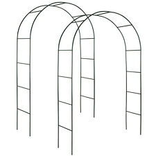 Set di 2 arco ferro decorativo per rampicanti giardino piante rampicanti nuovo