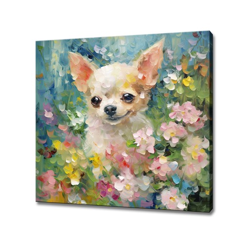 Quadro bianco chihuahua