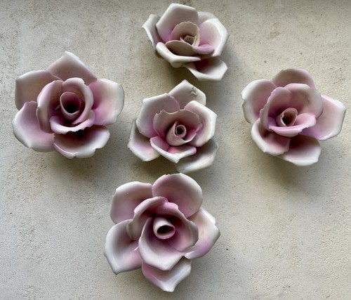 Cinque roselline porcellana - cinque,
