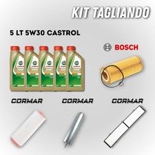 KIT TAGLIANDO FILTRI BMW SERIE1 118D 120D(E81/E87) + 5 LT CASTROL EDGE FST 5W30