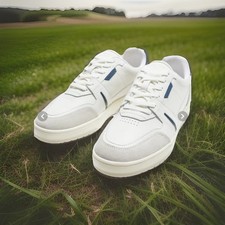 Scarpe Zara uomo 40 sneakers bianco blu tessuto stringate basse casual comode