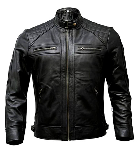 Giacca pelle uomo café - uomo,