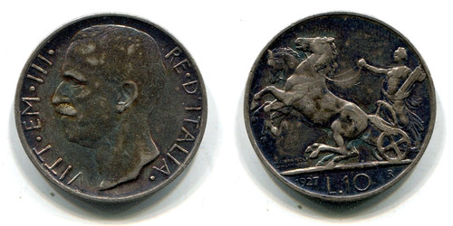 Lire italia 1927 argento - lire,