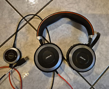 Jabra Evolve 80 UC Cuffie Over-Ear cablate cavo Jack di 3,5 mm