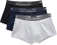 Emporio Armani Uomo 3-Pack Trunk Essential Core Logoband Boxer 3 colori