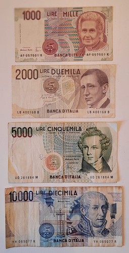 Italia serie banconote - -,