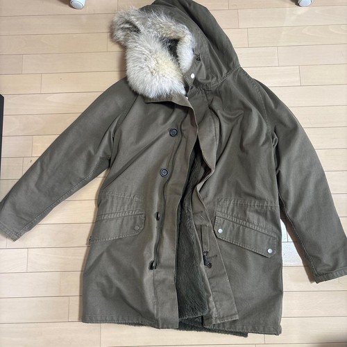 Yves salomon cappotto mod kaki - yves,