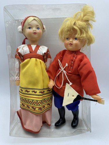 Coppia bambole russe - , vintage