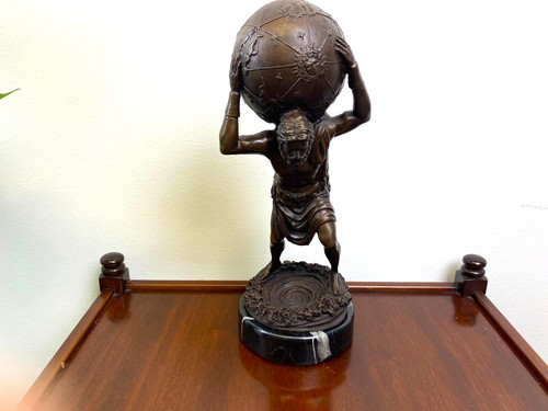 Scultura bronzo titanio - bronzo,