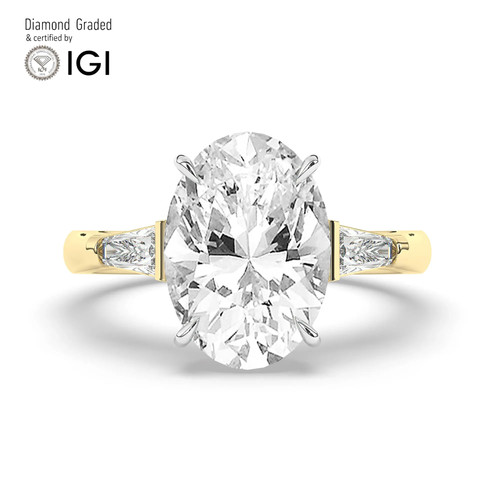 Anello trilogy solitario ovale - trilogy,