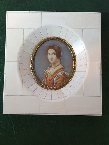 Antico ritratto miniatura - antico,