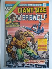 Werewolf by Night 4 Giant Size F/VF 1975.W. vs Morbius.Gil Kane cvr.Cent cp.